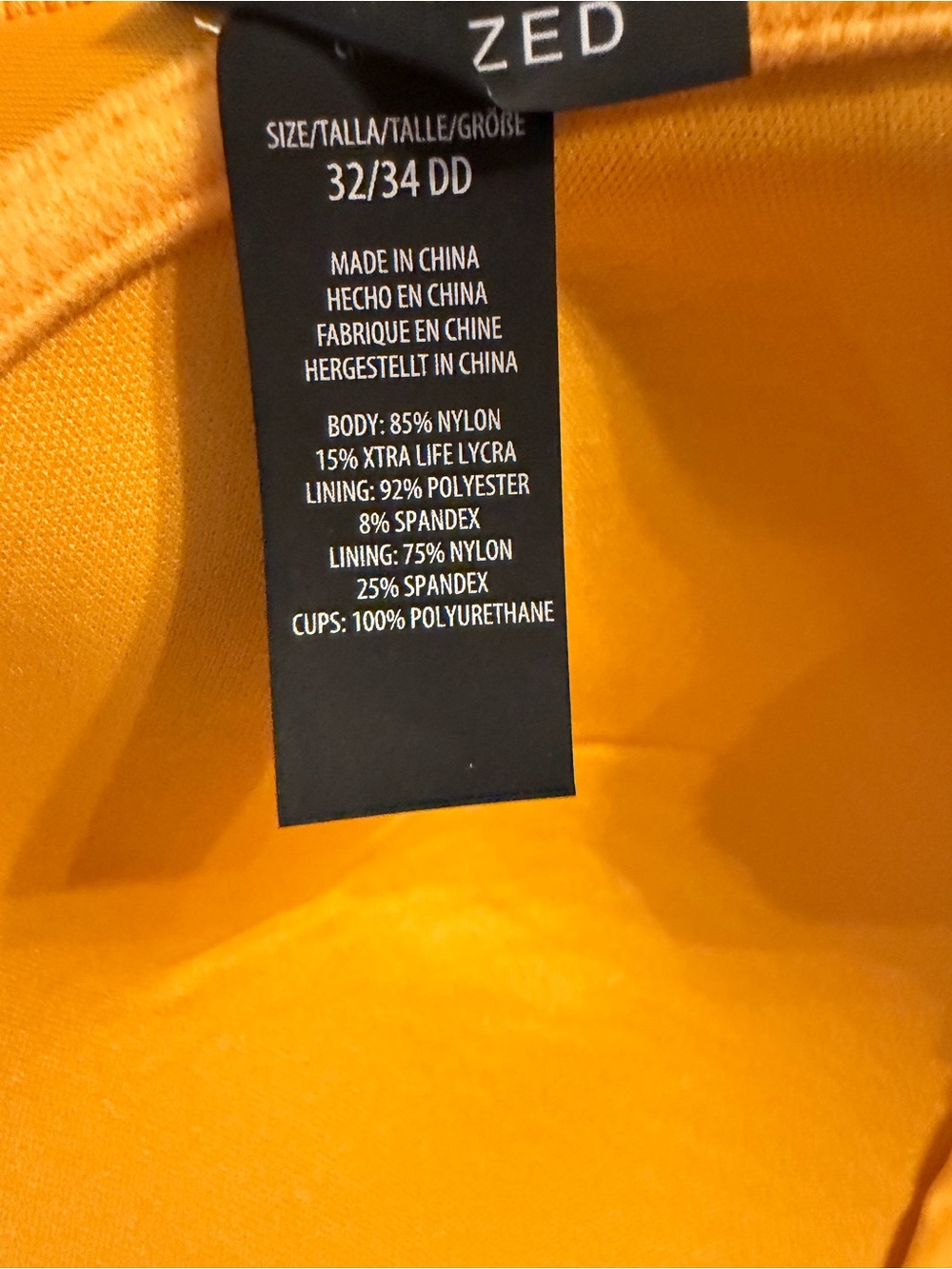 Coco Reef Orange Embroidered 5 styles underwire Bikini top size 32/34 DD - Picture 2 of 5